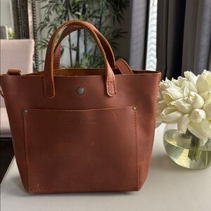 Portland Leather Brown Shoulder Bag